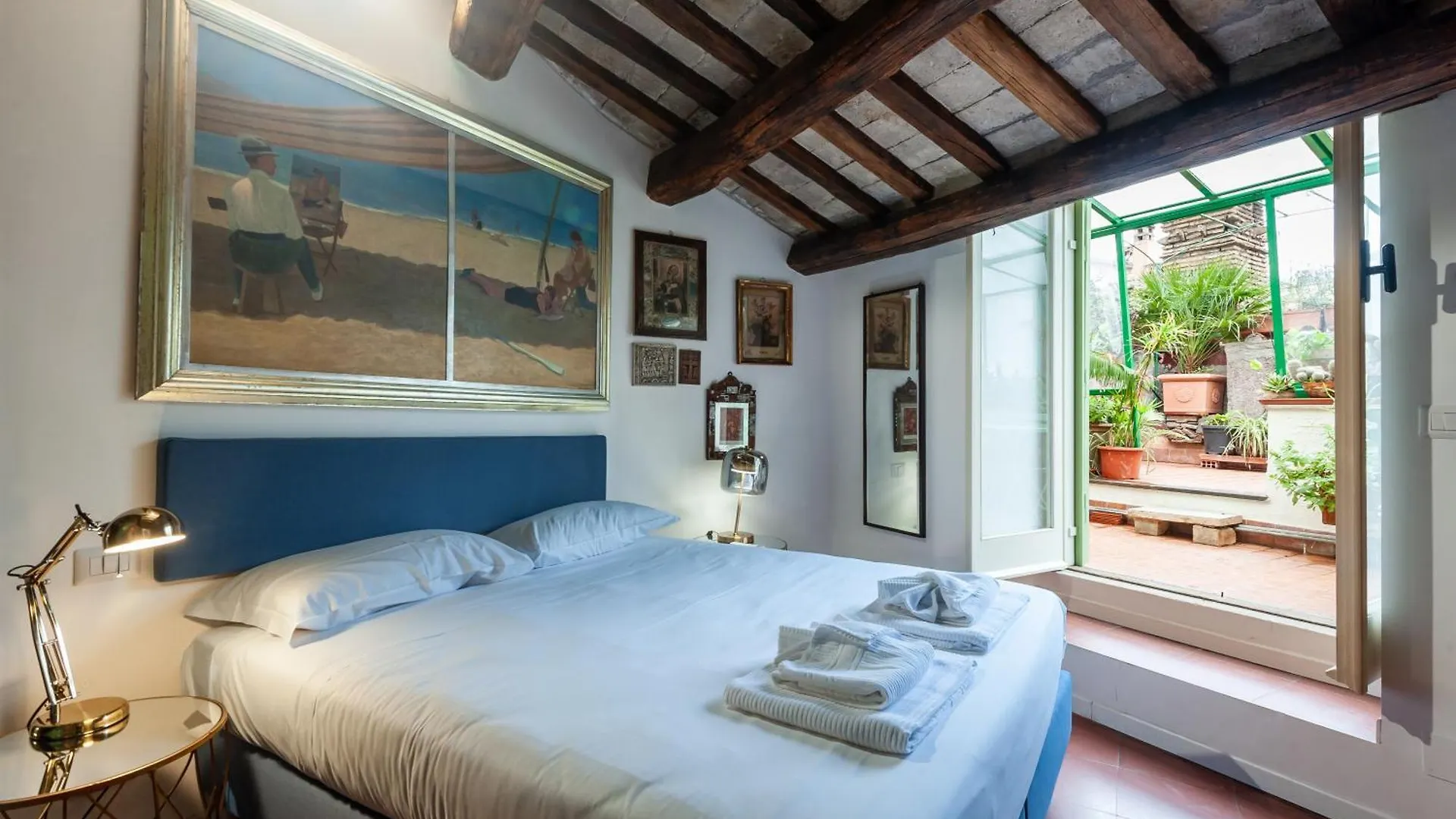 דירות רומא Elegantis Dimora Dell'Architetto In Campo De' Fiori With Private Terrace